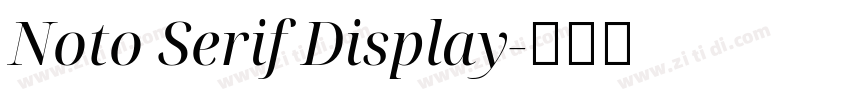 Noto Serif Display字体转换